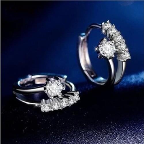 Wholesale Plata 925 Sterling Silver Jewelry Clip Earrings Women Pure 925 Silver Earrings Brincos Pendientes de plata