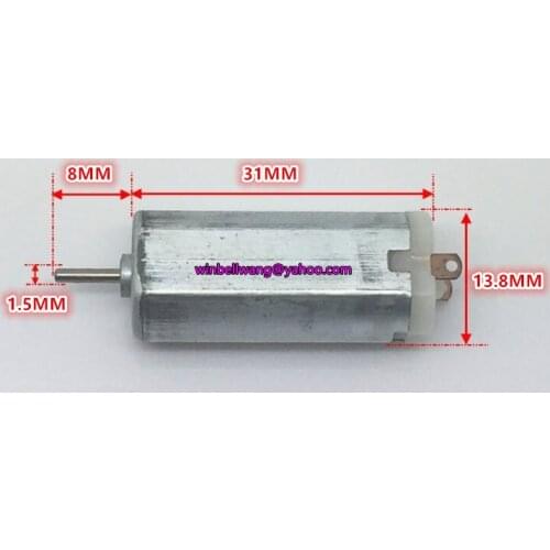 Original JAPAN DC3V~6V 12500RPM high speed 13.8*12*31mm micro motor