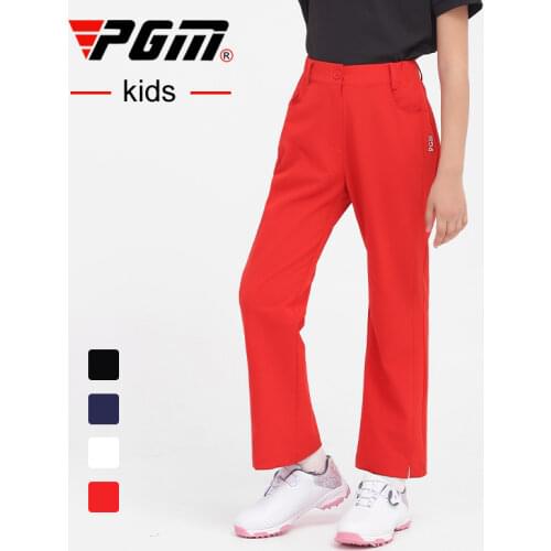 PGM Quick-drying Golf Clothing Children Pants Girls Fashion Breathable Trousers Outdoor SportsWear Cotton Pants KUZ100