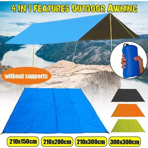 Beach Sun Shelter Tarp Tent Shade Ultralight UV Garden Awning Canopy Sunshade Outdoor Camping Hammock Rain Fly