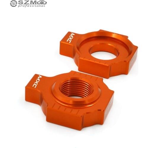 Chain Adjuster Regulator Swingarm Slider For KTM 520 400 380 300 250 200 MXC 200MXC 250MXC Motorcycle Accessories CNC With Logo