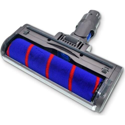 Fluffy Electric Floor Brush For Dyson V7 V8 V10 V11 Vacuum Cleaner Parts Floor Roller Brush Rubber Roller Brush Cleaning Tool