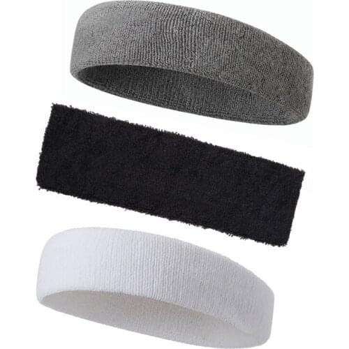 Wide Cotton Headbands Stretch Headband Yoga Elastic Sweatband Women Men Adults