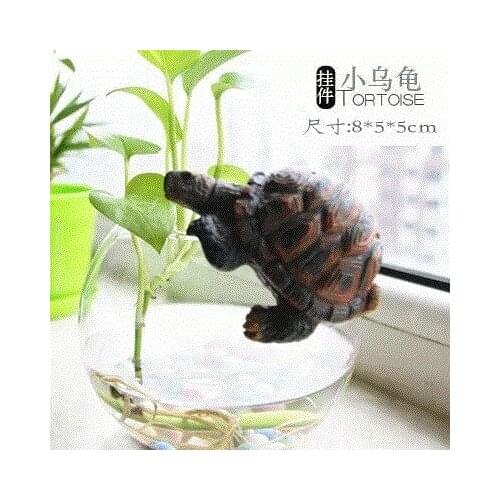 Statuette Home Cute animal longevity tortoise resin crafts