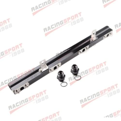 For Volvo 240, 740, 940 High Flow CNC Billet Aluminum Alloy Fuel Rail Black/Red