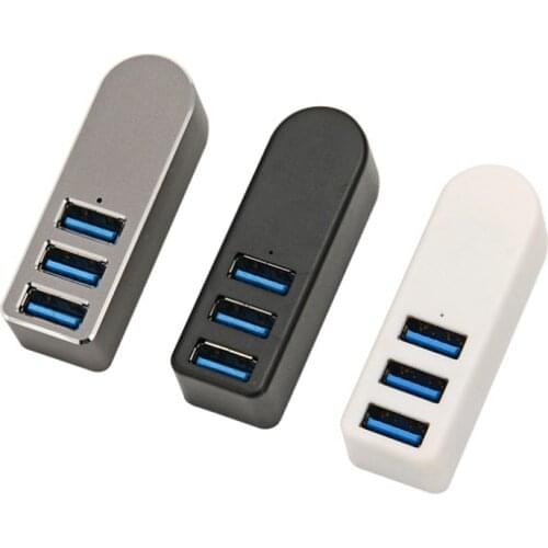 Mini rotating 4-port extender USB3.0 hub data transmission rate 480Mbps distributor for PC notebook peripheral accessories