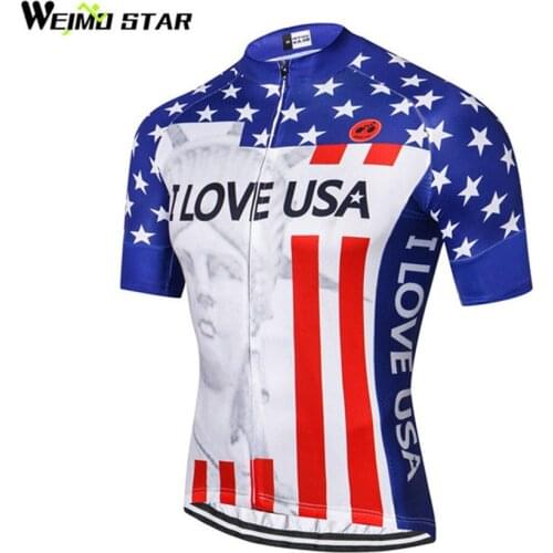 Weimostar USA pro team Cycling Jersey Men Cycling Clothing mtb Jersey Summer Road roupa ciclismo Cycle Wear Clothes