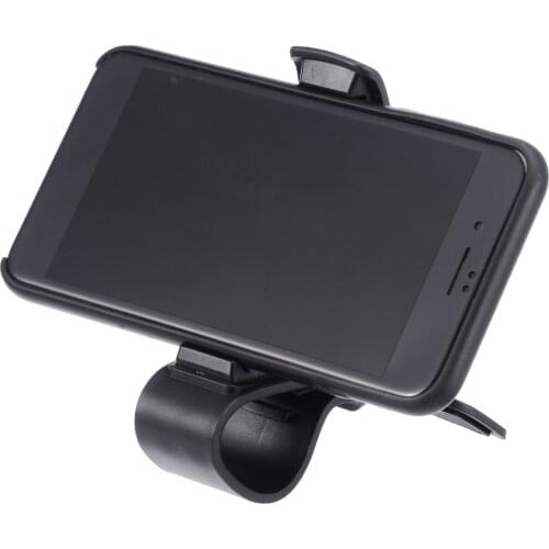 1pcs Car GPS Navigation Dashboard Phone Holder Universal Mobile Phone Clip Fold Black Car Phone Holder Stand Bracket