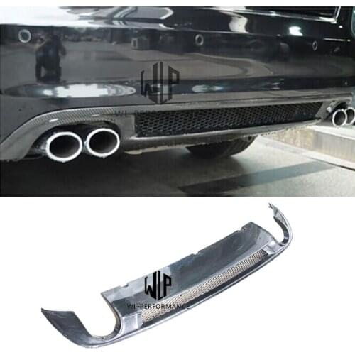 A6 High Quality Carbon Fiber Four Out Rear Lip Diffuser Car Styling For Audi A6 A6L Car body kit 2009-2011