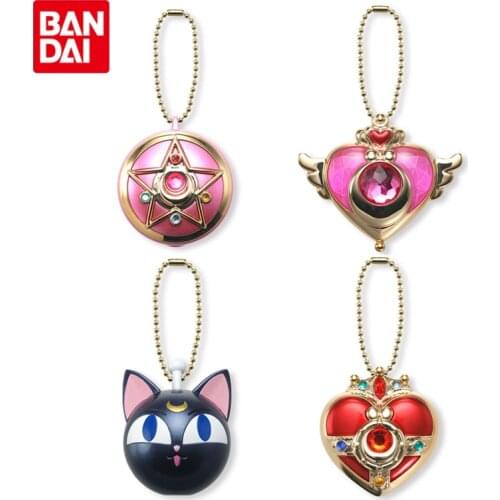 Bandai Genuine Gashapon Sailor Moon Transforming Device Storage Box Anime Action Figures Collectible Model Gacha Candy Toys