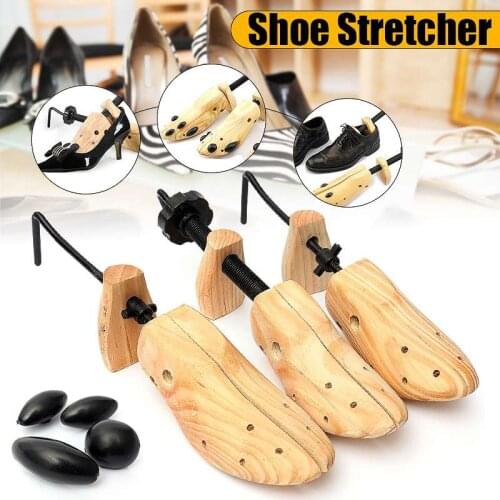 BSAID 3Piece S/M/L Size Shoe Tree Wood Shoes Stretcher, Wooden Adjustable Man Women Flats Pumps Boot Shaper Rack Expander Trees