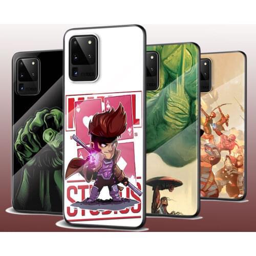 Tempered Glass Cover Marvel Art For Samsung Galaxy S21 Ultra Plus 5G M51 M31 M21 Phone Case