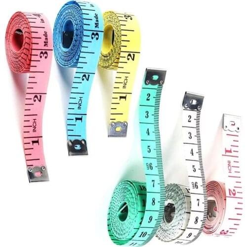 KAOBUY 6 Pack Colorful Measuring Tape, Double Scale Body Sewing Flexible Ruler For Sewing Tailor Cloth Medical Measurement