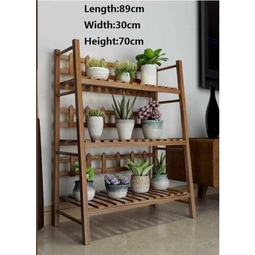 Flores Pot Estante Estanteria Macetas Repisa Para Plantas Wood Etagere Pour Plante Rack Balcony Outdoor Stand Flower Plant Shelf