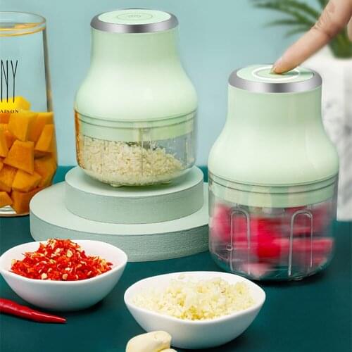 100ml/250ml USB Charging Electric Mini Food Garlic Vegetable Chopper Grinder Press Masher Nut Meat Fruit Onion Crusher