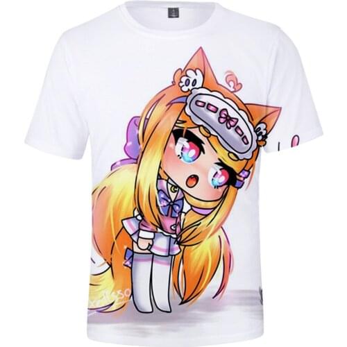 Hot Game Gacha Life 3D Print T-Shirt Men Women Pullovers O-neck Summer Fashion Cute Casual Short Sleeve Unisex Regular Clothes