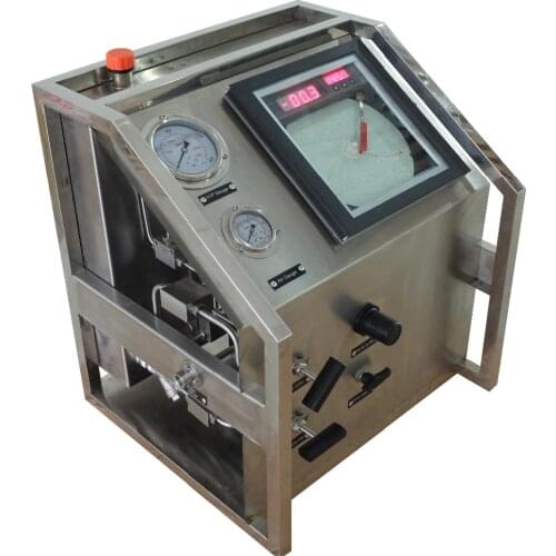 Free shipping Wellness Model:US-AT240 1000- 1900Bar Pneumatic driven hydraulic pump station with paper chart recorder