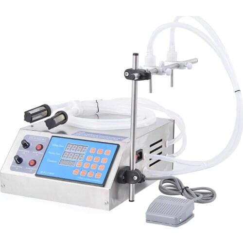 GZL-50-2 Gear pump liquid filling machine (3-4000ml) for perfume,oil,juice,water,sauce,milk