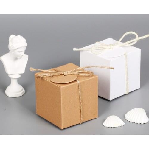 10pcs Diy Jewelry Soap Boxes Kraft Cardboard Boxes For Packaging White Carton Craft Packing Box Paper Gift Candy Box