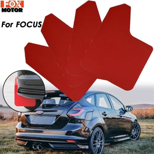 Red Mudflaps Mud Flaps Splash Guards Mudguard For Ford Focus ST RS SE ST170 ST225 ST250 ST300 RS500 Mk MK2 MK3 MK4 2 3 4