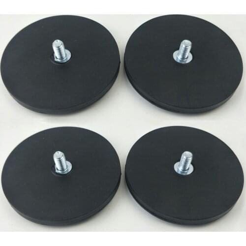 Auto headlight Magnets holder Rubber Magnetic bracket Car led bar Mounts Roof Led work light Spotlight Fastener Fixtures M6