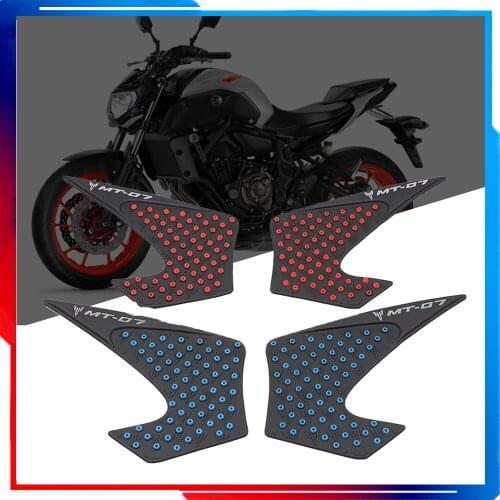 MT07 MT-07 13-17 Motorcycle Stickers Anti Slip Fuel Tank Pad Knee Grip Sticker For Yamaha MT-07 2013 2014 2015 2016 2017