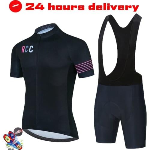 2021 New RCC Summer Cycling Jersey Set Breathable Team Racing Sport Bicycle Jersey Mens Cycling Clothing Short Bike Jersey