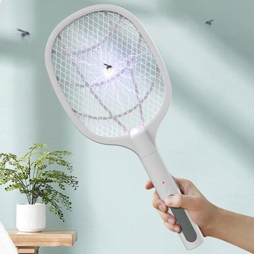 Mosquito Swatter 2 in 1 Rechargeable Plastic Electric Mosquito Skiller Household Mosquito Trap for Home