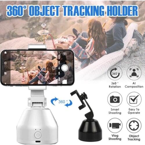 Smart AI Gimbal Personal Robot Cameraman 360° Rotation Mobile Phone Stand Smart Face Tracking Gimbal Live Selfie Stand