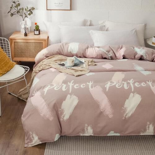 Yaapeet 1pc Printed Duvet Cover High Quality Stripe Quilt Cover Plaid Duvet Cover Soft Floral Pattern Bed Protection for Bedroom