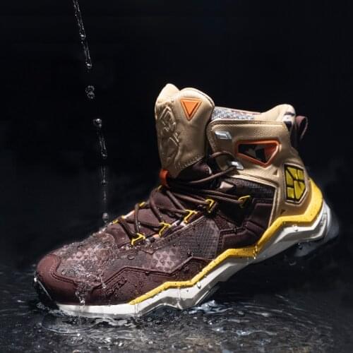 RAX Mens Waterproof Hiking Shoes Genuine Leather Trekking Boots Tactical Boots Outdoor Ankle Boots Walking Mountaineering Shoes