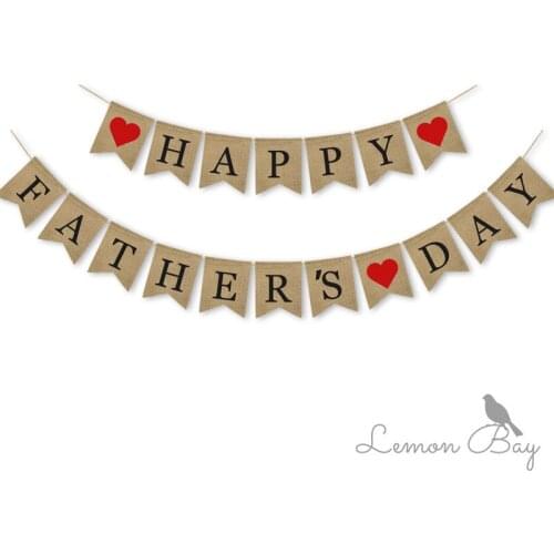 Happy Fathers Day Fathers Day Party Decoration Burra Flag Fathers Day
