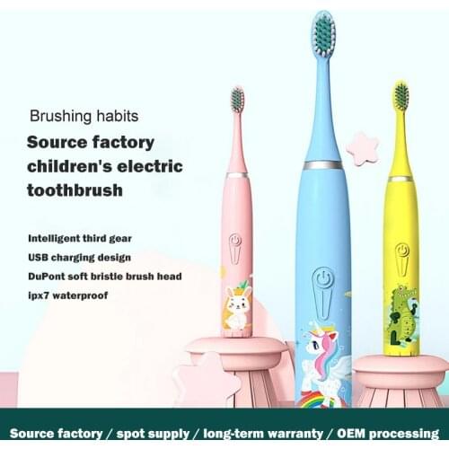 Sonic Electric Tooth Scrubber DuPont Soft Hair Small Brush Head Smart Toothbrush Rinsing Device Children Electric Toothbrush