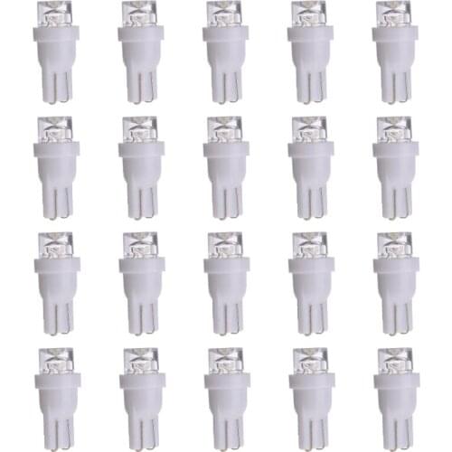 20pcs T10 LED 194 168 W5W Car Dashboard Instrument Light Low Power Wedge Reading Turn Signal Lamp Backup Bulbs