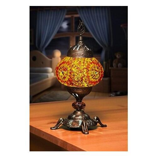 Gold Color Turkish Handmade mosaic table lamps