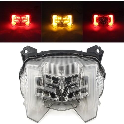 MT09 Motorcycle Taillight Rear Turn Signal Lamp Light for Yamaha MT-09 2017 2018 2019 2020 Transparent