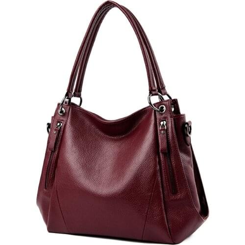 Womens Genuine Leather Handbags Multifunction Back pack Shoulder CrossBody Bags For Women Messenger Bags Lady Tote Bags C1331