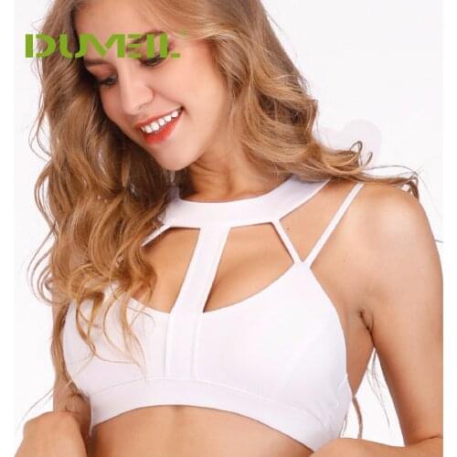 Women 2019 Summer New Stylish Sports Bra Running Yoga Fitness Slim Self-cultivation No Steel Ring Breathable X Sports Underwear