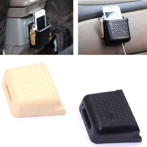 1Pc Universal Black Car Door Storage Box Organizer Phone Charger Pocket Bag Organizer Receive Key Case Holder Containers Pocket