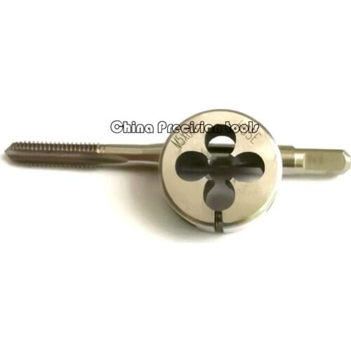 2PCS HSSE Metric thread tap and Die set M5 M5X1 M5X0.8 M5X0.5 M5X0.35 Adjustable Split dies and taps sets M5.5 M5.5X1 M5.5X0.5