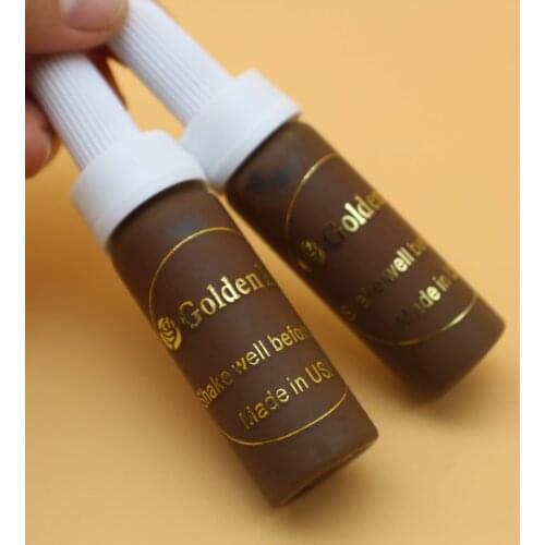 3PCS 30Ml/bottle Permanent Makeup Micro Pigment Golden Rose Makeup Tattoo Ink For Eyebrows Eyeliner Lip Tattoo Body