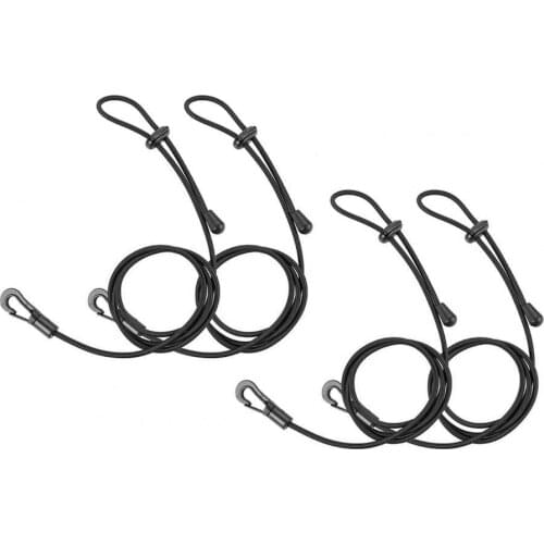 4Pcs 1.2m Fishing Rod Leash Elastic Safety Eco-friendly Anti-lost Canoe Leash for Kayak Fishing Paddle Oars anti-lost rope