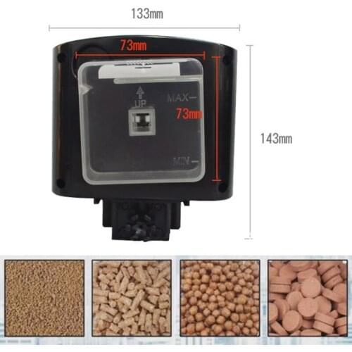 Aquarium Automatic Intelligent Fish Feeder Adjustable Clamp Base Fish Food Timer Dispenser Auto Feeding for Small Fish