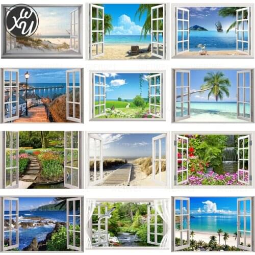 Diamond Painting Window Scenery Diamond Painting Accessories Diamond Embroidery Landscape Diamond Embroidery Painting Decor Home