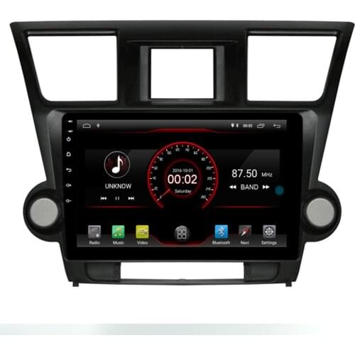 10.2" 2 din android 10 Car Radio Car DVD Player for Toyota Highlander 2011 - 2015 head unit Car Audio Stereo BT USB 3G camera