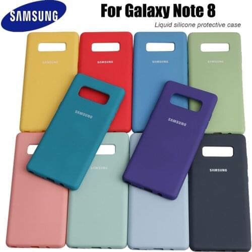 Samsung Note 8 Case 100% Original High Quality Soft Silicone Cover for Samsung Galaxy Note8 Protector Shell With Logo&Buttons