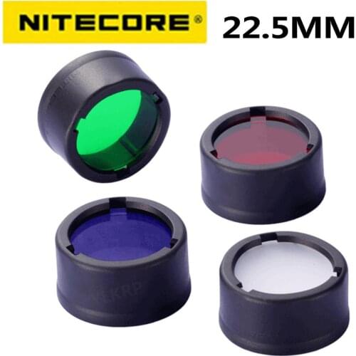 Nitecore Colour Filter(22.5mm) NFR23 NFB23 NFG23 NFD23 suitable for the flashlight with head of 22.5mm