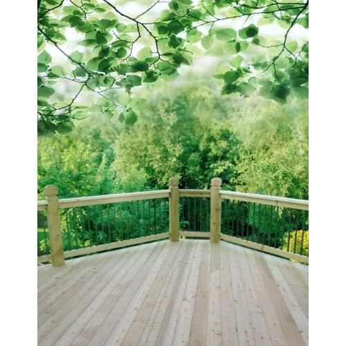 5x7ft Nature Green Tree Photography Backdrops Photo Props Studio Background