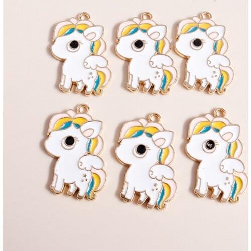 10pcs 18*28mm Cartoon Animal Sheep Charms for Necklaces Earrings Making Accessories Lamb Sheep Jewelry Findings diy Pendants