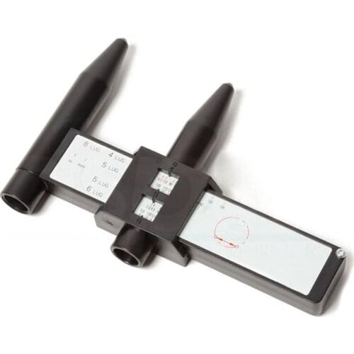 PCD Gauge Ruler Rim Car Wheel Bolt Pattern Measuring Gauge Tool Hole 4 5 6 8 Lug